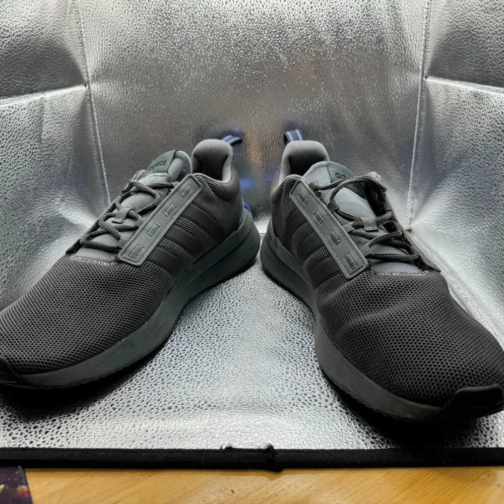 Size 14 Adidas Racer TR21 Black Mens Low Top Lace Up Running Sneaker Shoe GZ8185